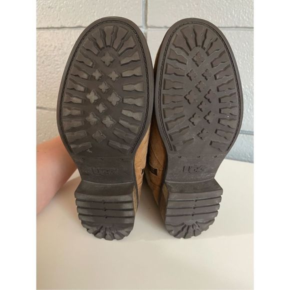 UGG Tan and Cream Winter Boots - Picture 3 of 6